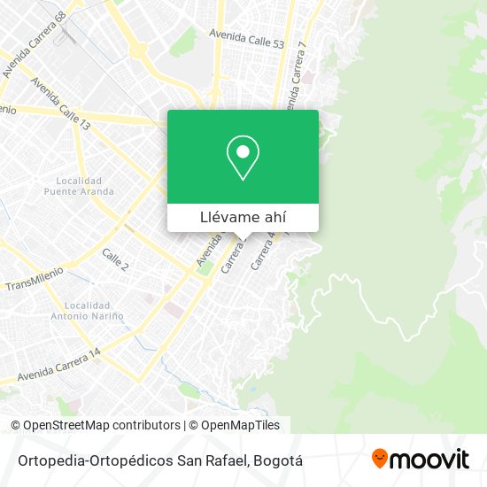 Mapa de Ortopedia-Ortopédicos San Rafael