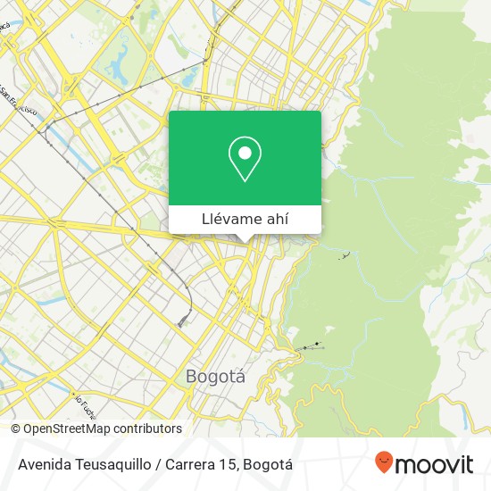 Mapa de Avenida Teusaquillo / Carrera 15