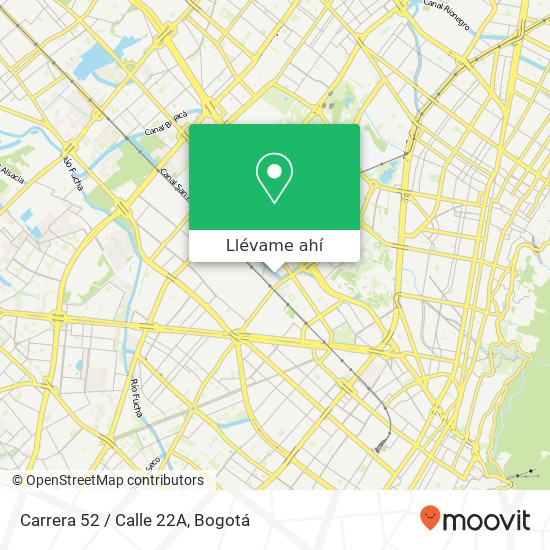 Mapa de Carrera 52 / Calle 22A