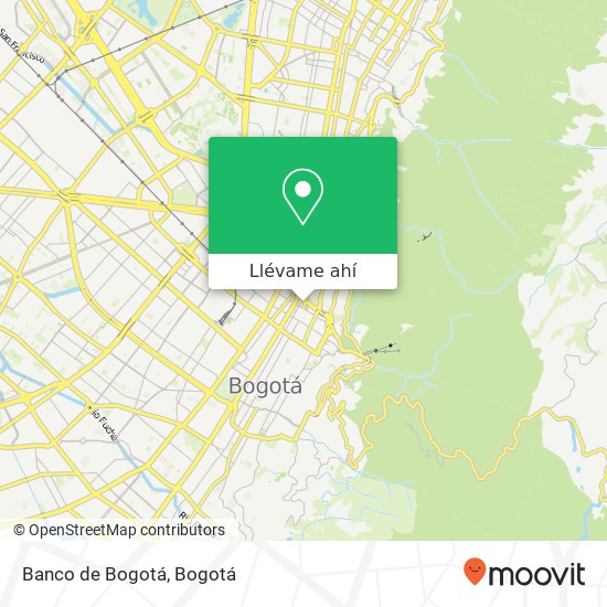 Mapa de Banco de Bogotá