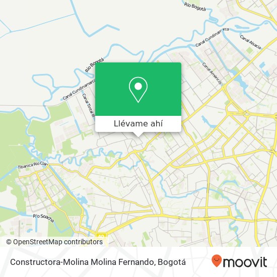 Mapa de Constructora-Molina Molina Fernando