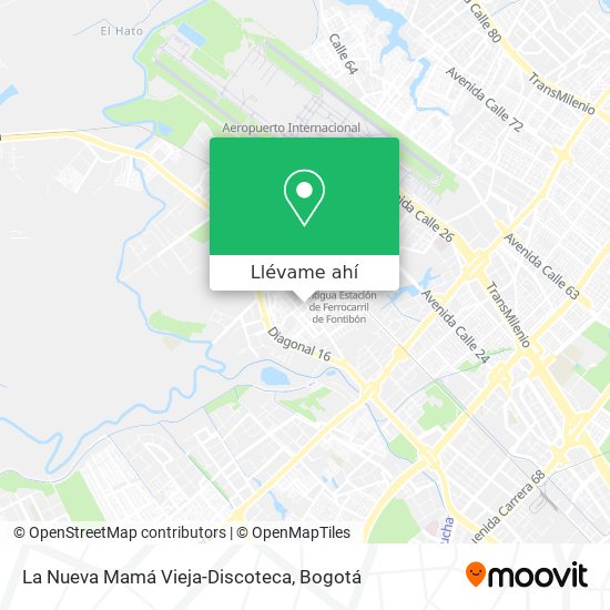 Mapa de La Nueva Mamá Vieja-Discoteca