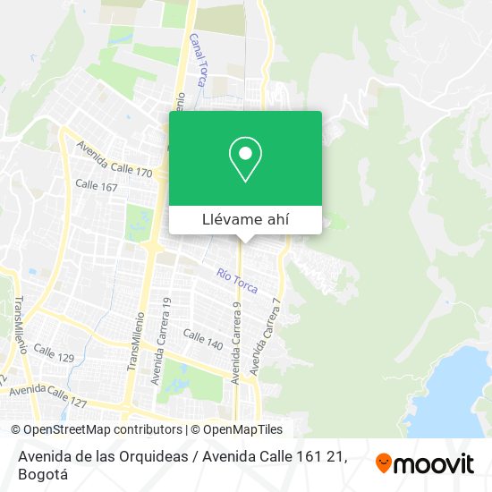 Mapa de Avenida de las Orquideas / Avenida Calle 161 21