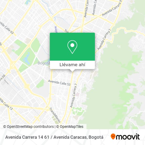 Mapa de Avenida Carrera 14 61 / Avenida Caracas