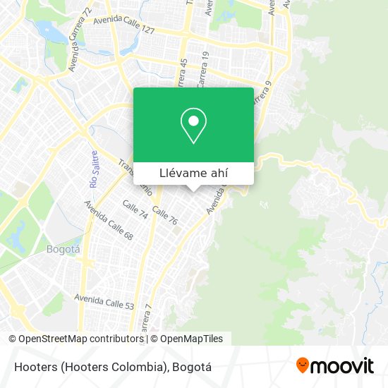 Mapa de Hooters (Hooters Colombia)