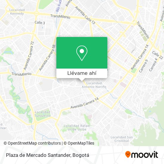 Mapa de Plaza de Mercado Santander