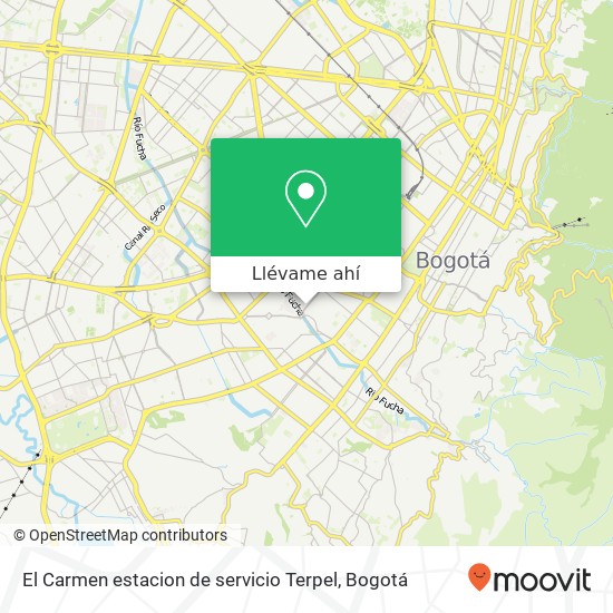 Mapa de El Carmen estacion de servicio Terpel