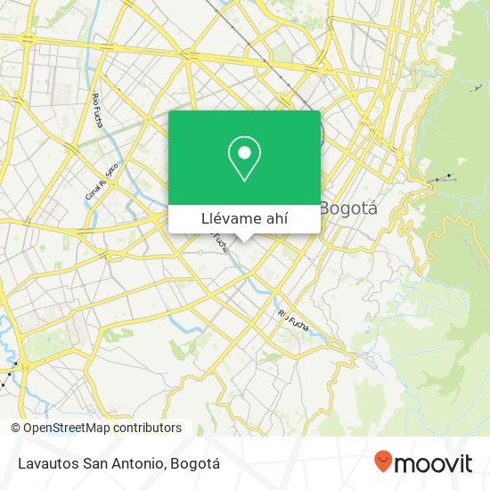Mapa de Lavautos San Antonio