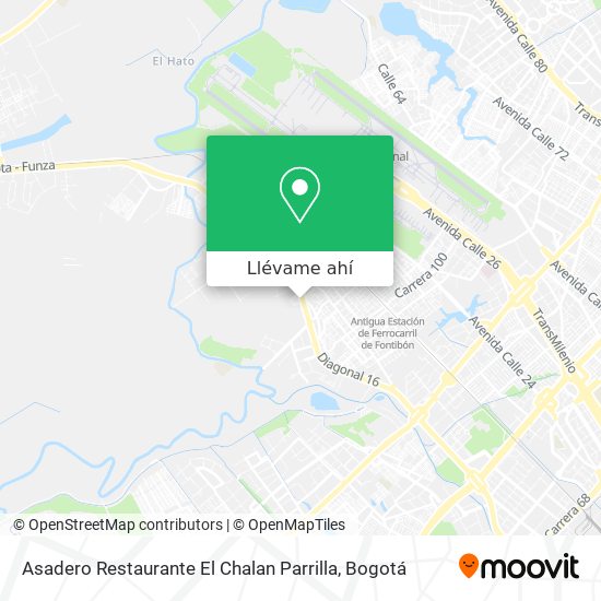 Mapa de Asadero Restaurante El Chalan Parrilla