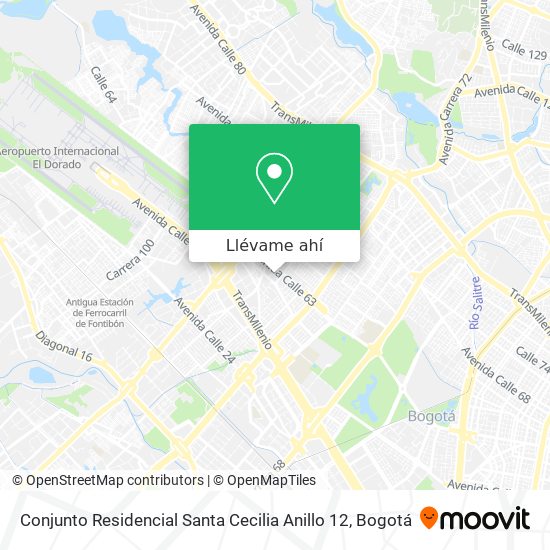 Mapa de Conjunto Residencial Santa Cecilia Anillo 12