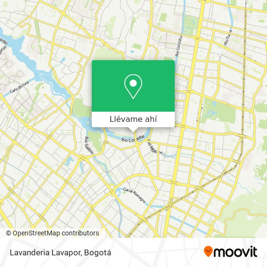 Mapa de Lavanderia Lavapor