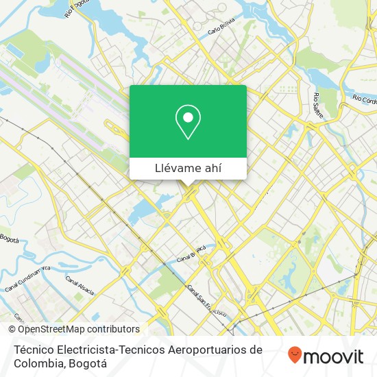 Mapa de Técnico Electricista-Tecnicos Aeroportuarios de Colombia