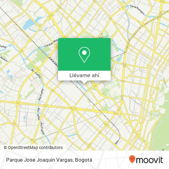 Mapa de Parque Jose Joaquin Vargas