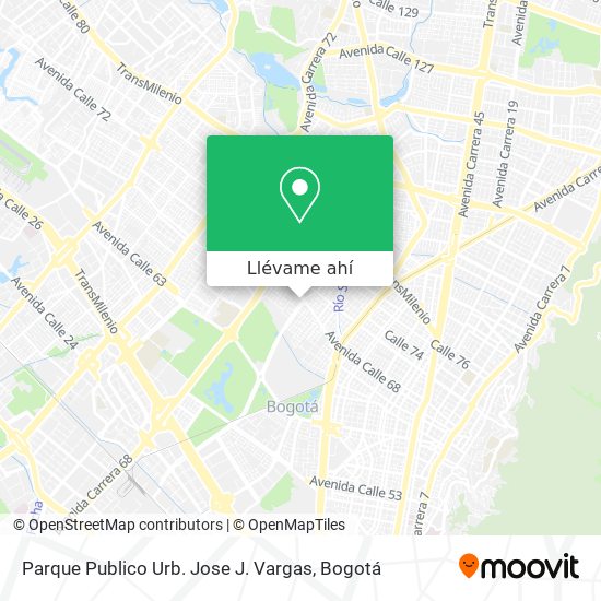 Mapa de Parque Publico Urb. Jose J. Vargas