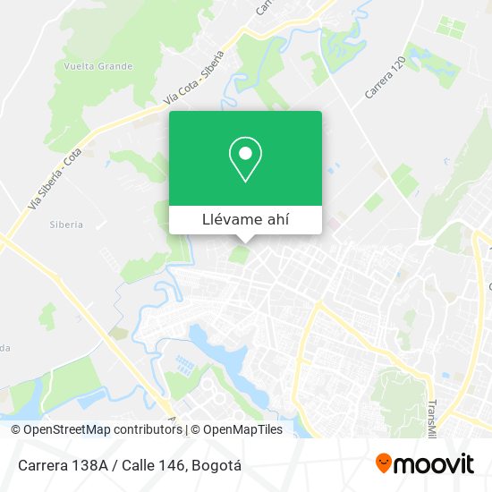 Mapa de Carrera 138A / Calle 146