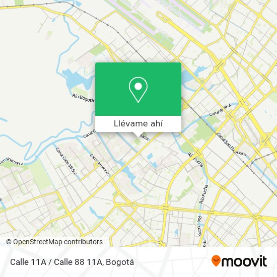 Mapa de Calle 11A / Calle 88 11A