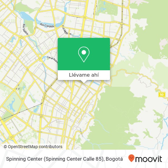 Mapa de Spinning Center (Spinning Center Calle 85)