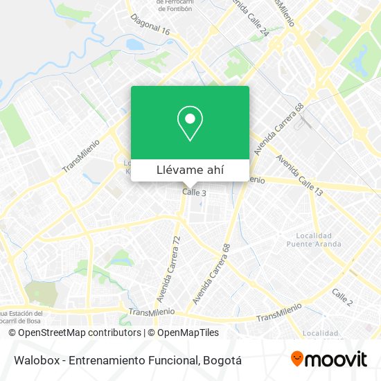 Mapa de Walobox - Entrenamiento Funcional