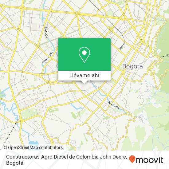 Mapa de Constructoras-Agro Diesel de Colombia John Deere