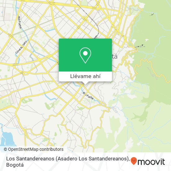 Mapa de Los Santandereanos (Asadero Los Santandereanos)