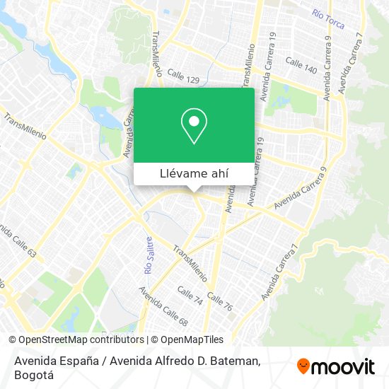 Mapa de Avenida España / Avenida Alfredo D. Bateman
