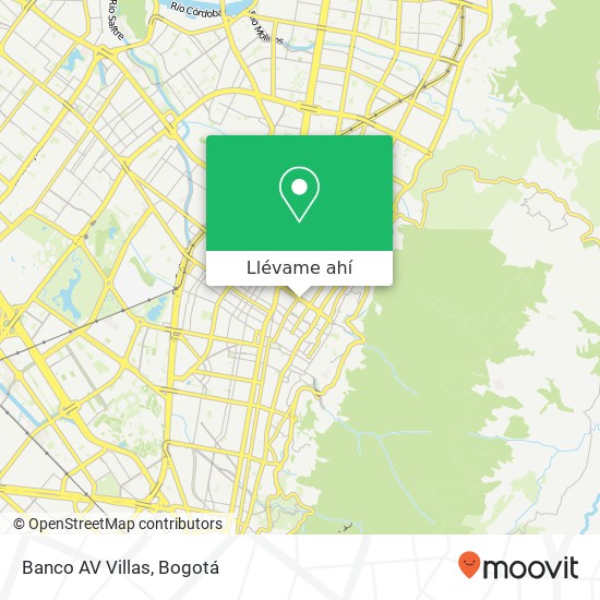 Mapa de Banco AV Villas