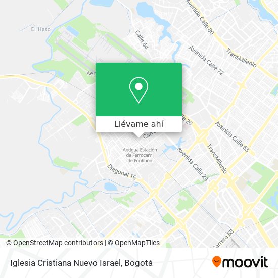 Mapa de Iglesia Cristiana Nuevo Israel