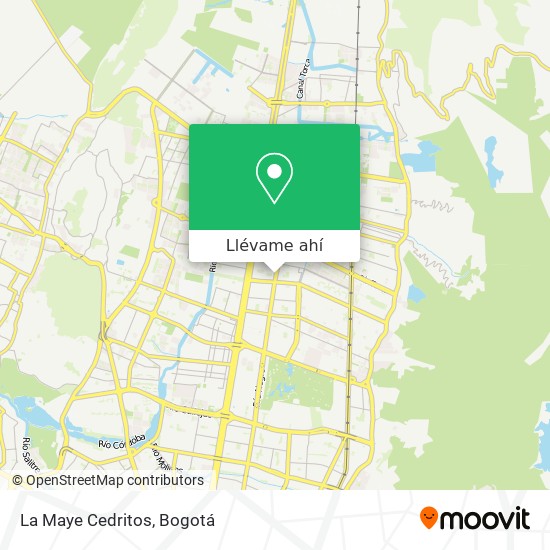 Mapa de La Maye Cedritos