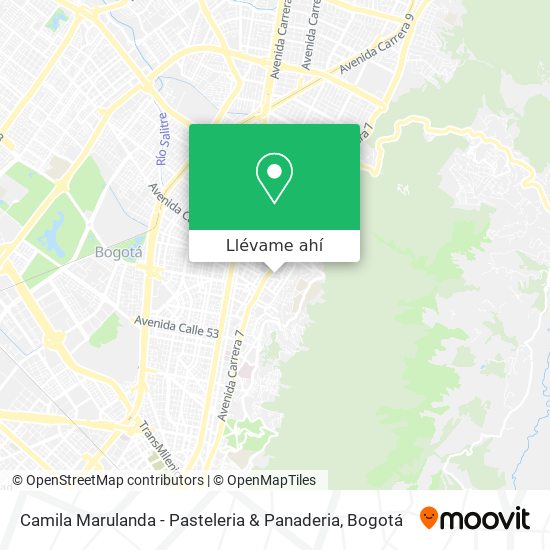 Mapa de Camila Marulanda - Pasteleria & Panaderia