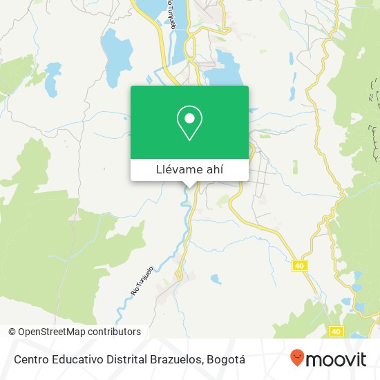 Mapa de Centro Educativo Distrital Brazuelos