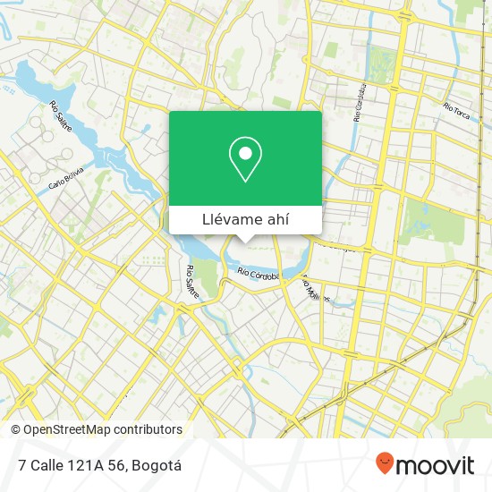 Mapa de 7 Calle 121A 56