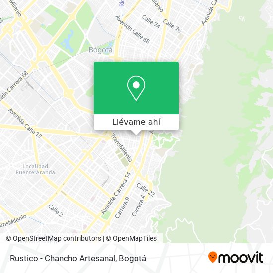 Mapa de Rustico - Chancho Artesanal