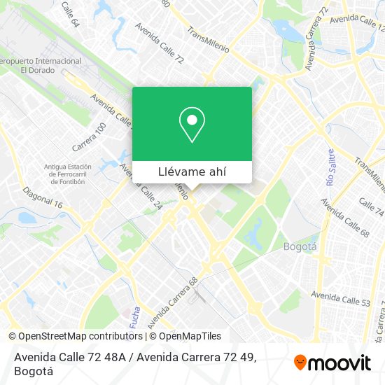 Mapa de Avenida Calle 72 48A / Avenida Carrera 72 49