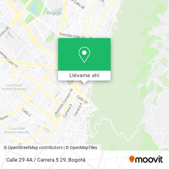 Mapa de Calle 29 4A / Carrera 5 29