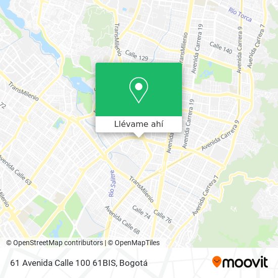 Mapa de 61 Avenida Calle 100 61BIS