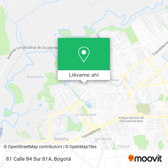 Mapa de 81 Calle 84 Sur 81A