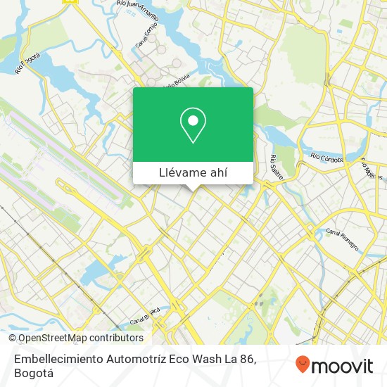 Mapa de Embellecimiento Automotríz Eco Wash La 86