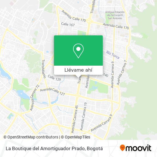 Mapa de La Boutique del Amortiguador Prado
