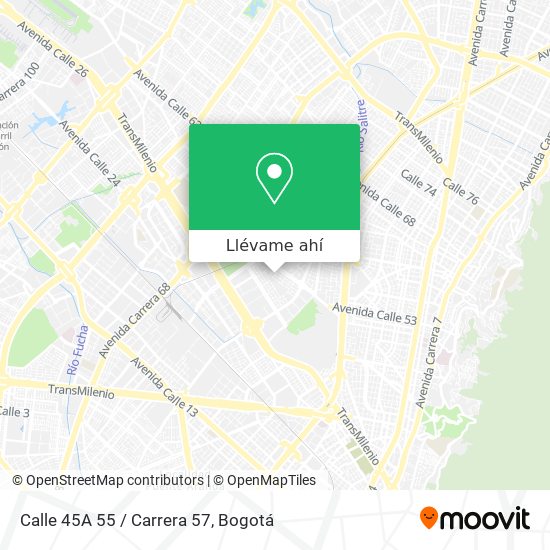 Mapa de Calle 45A 55 / Carrera 57