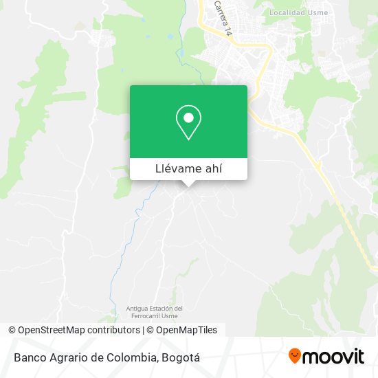 Mapa de Banco Agrario de Colombia