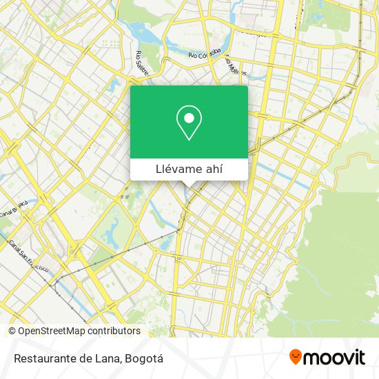 Mapa de Restaurante de Lana