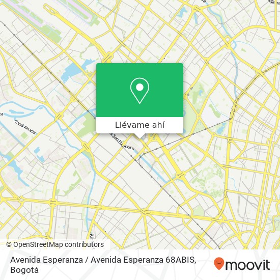 Mapa de Avenida Esperanza / Avenida Esperanza 68ABIS