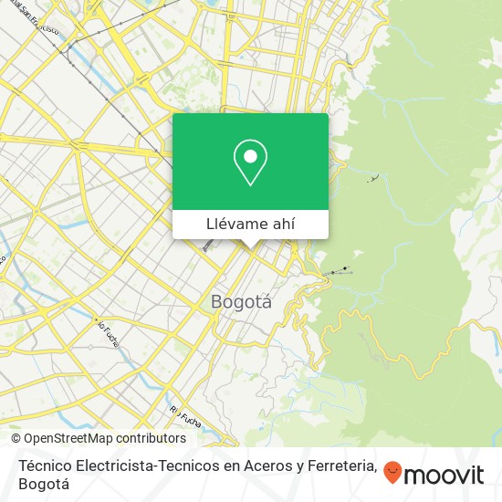 Mapa de Técnico Electricista-Tecnicos en Aceros y Ferreteria