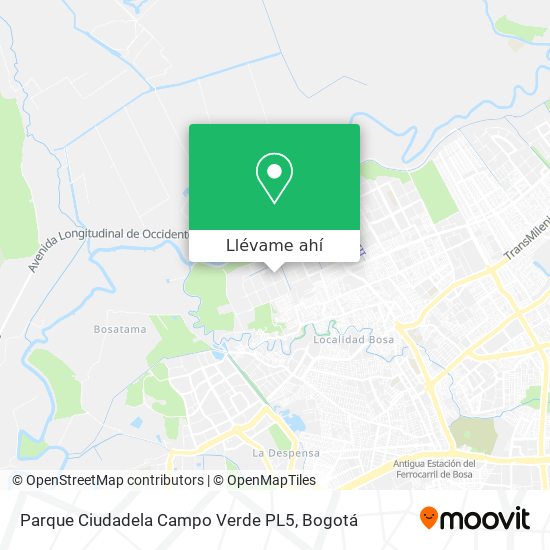 Mapa de Parque Ciudadela Campo Verde PL5