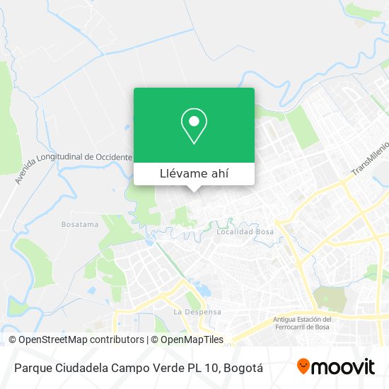 Mapa de Parque Ciudadela Campo Verde PL 10