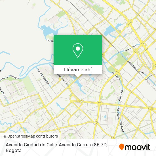 Mapa de Avenida Ciudad de Cali / Avenida Carrera 86 7D
