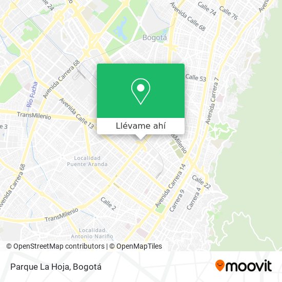 Mapa de Parque La Hoja