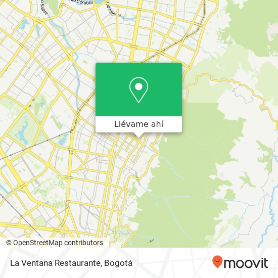 Mapa de La Ventana Restaurante