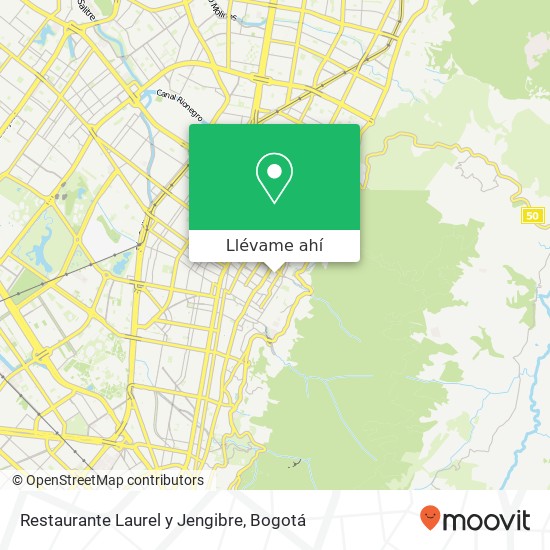 Mapa de Restaurante Laurel y Jengibre