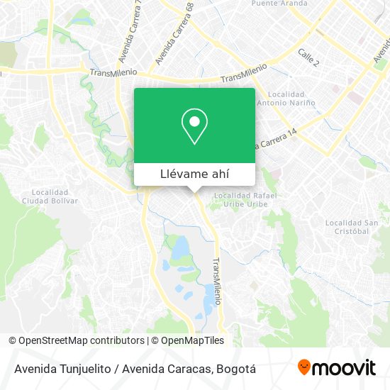 Mapa de Avenida Tunjuelito / Avenida Caracas